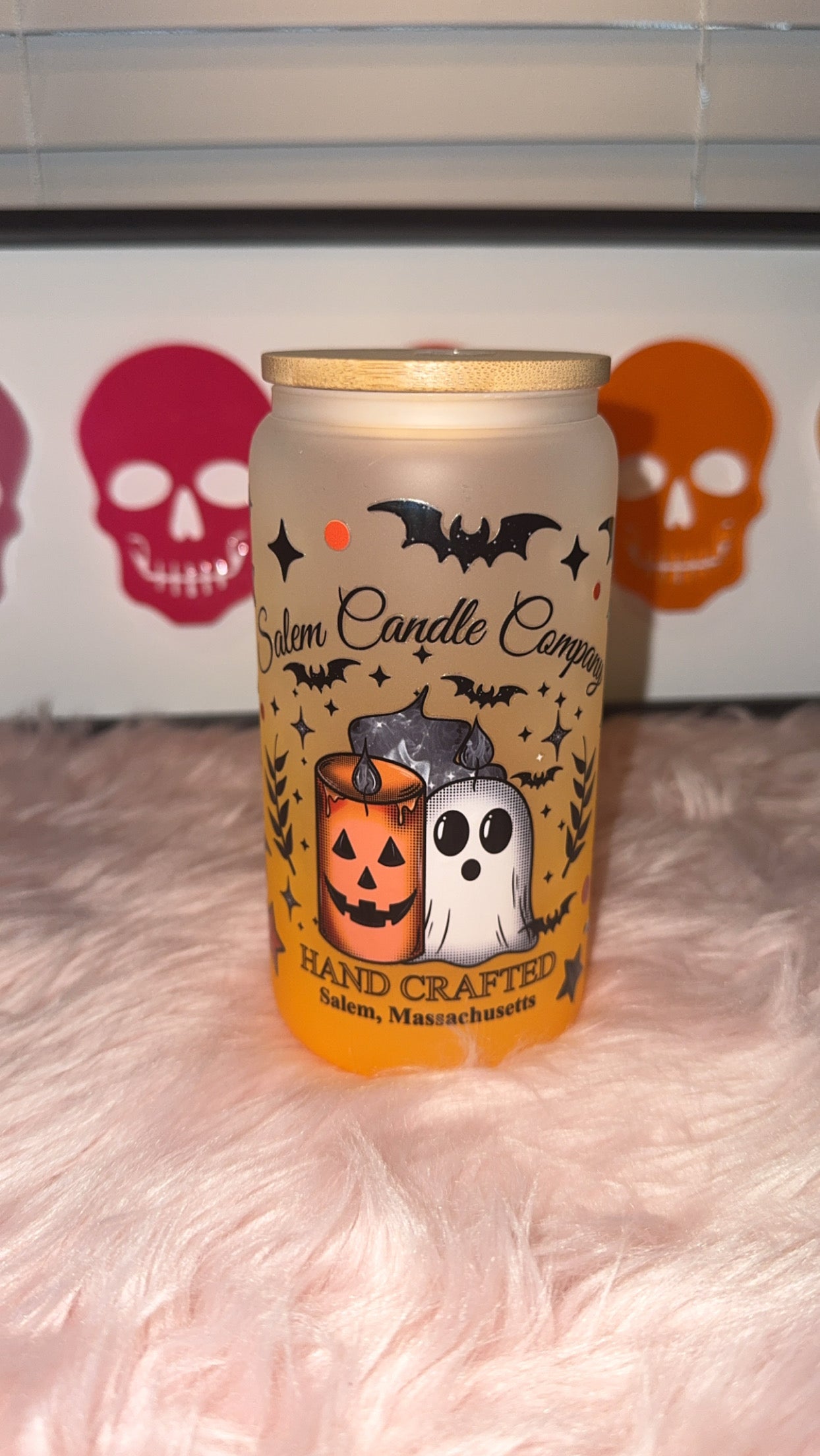 Halloween Glass tumbler