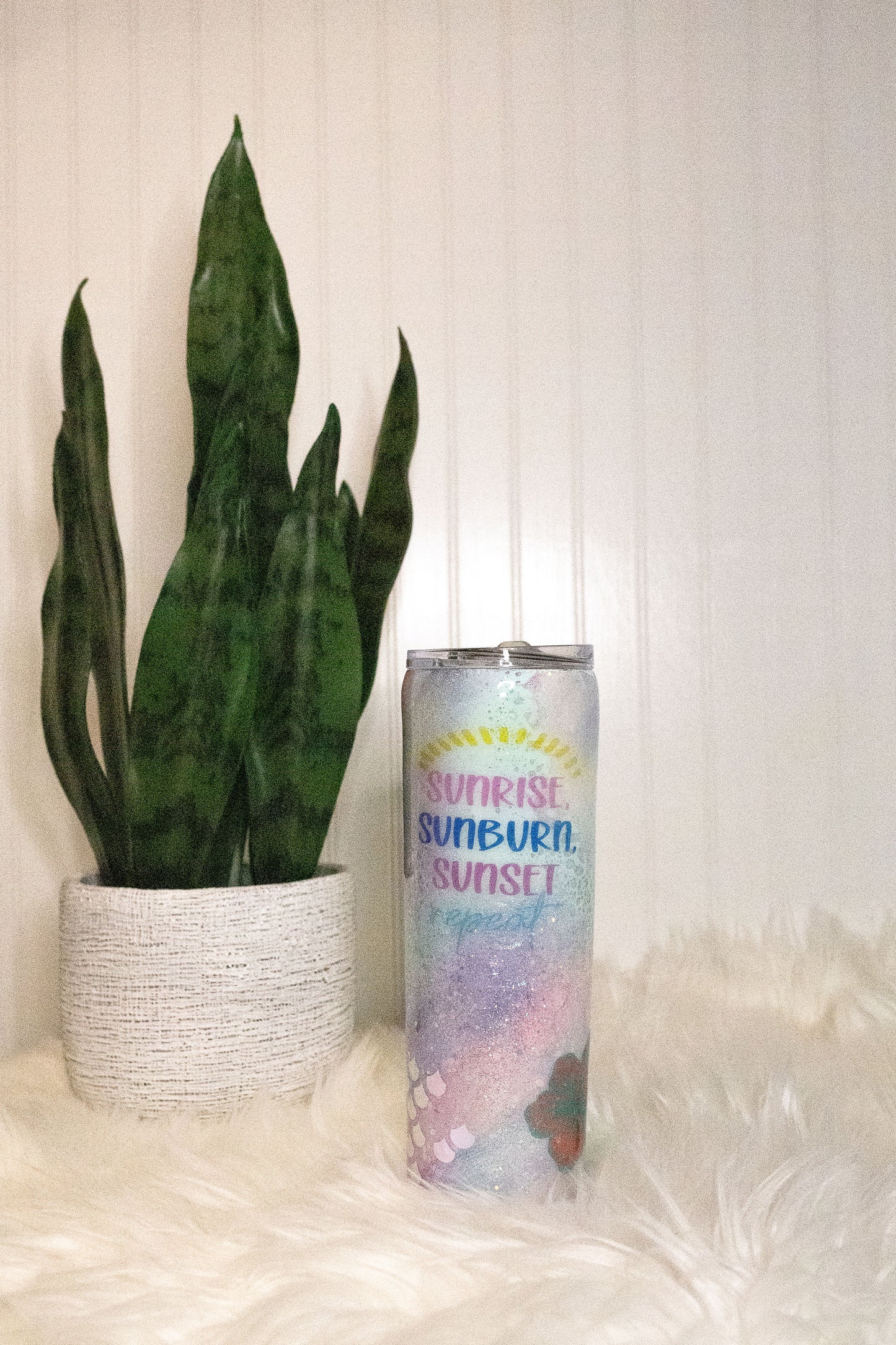 Mermaid swirl tumbler