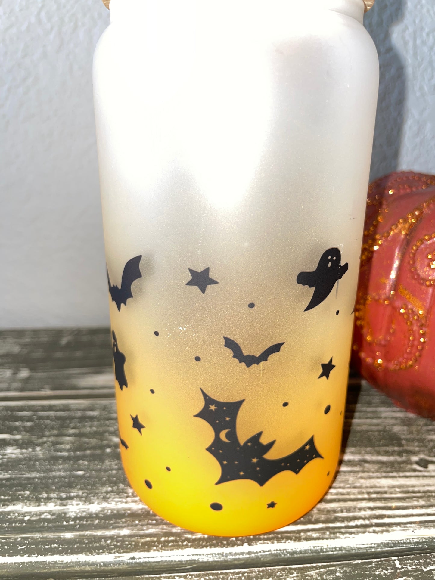 Halloween Glass tumbler