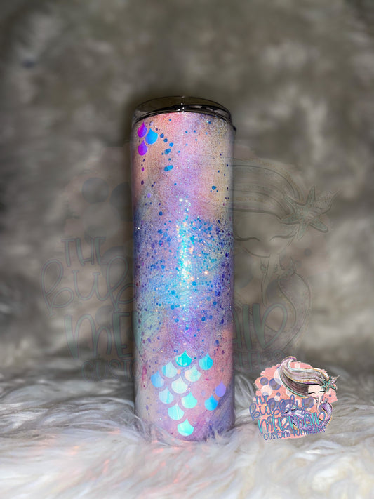 Mermaid swirl tumbler