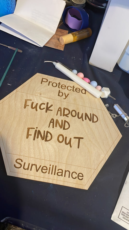 Surveillance sign